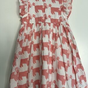 Pink Chicken Pink and White Pleated Sundress
